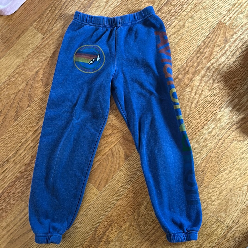 Blue aviator nation kids sweatpants size 8